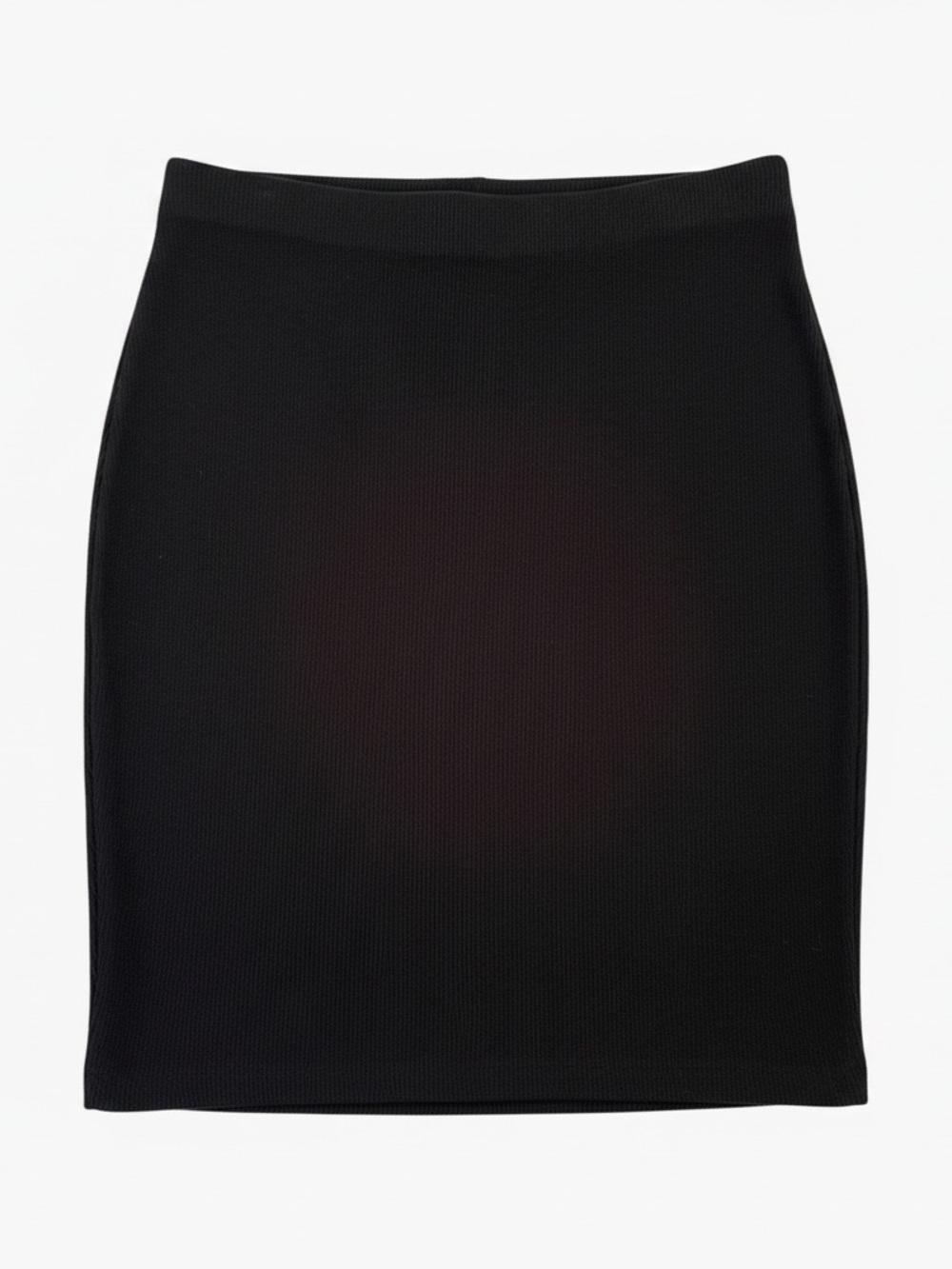 GAP Black Ribbed Stretch Pencil Skirt Classic Workwear - Black Small - Picture 3 of 7